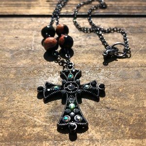 Agate Cross Necklaces